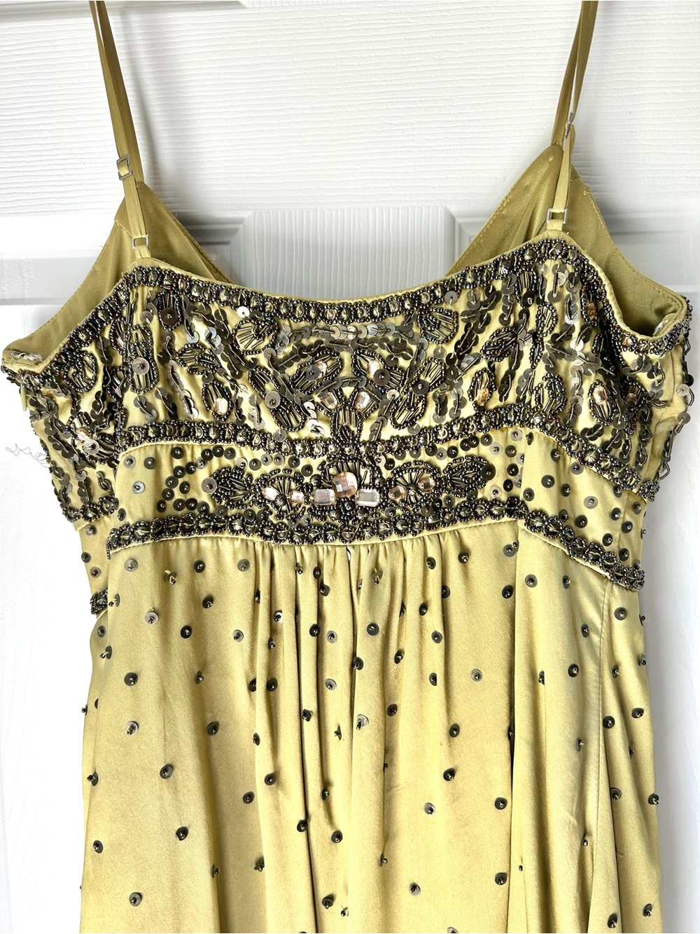 Sue Wong Nocturne Beaded Olive Mini Dress - Picture 6 of 9